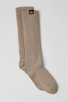 Calcetines fruncidos unisex - Gravel