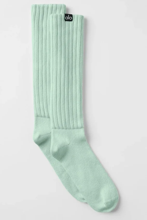 Calcetines fruncidos unisex - Menta