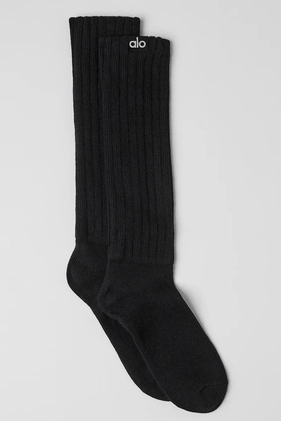 Calcetines fruncidos unisex - Negro