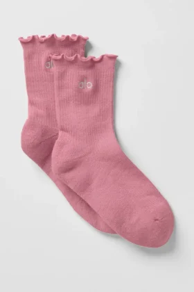 Calcetines Lettuce Edge para mujer - Rosa silvestre