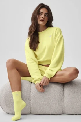 Calcetines «Lettuce Edge» para mujer – Sunshine