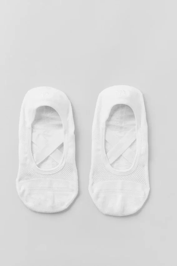 Calcetines Pivot Barre para mujer - Blanco