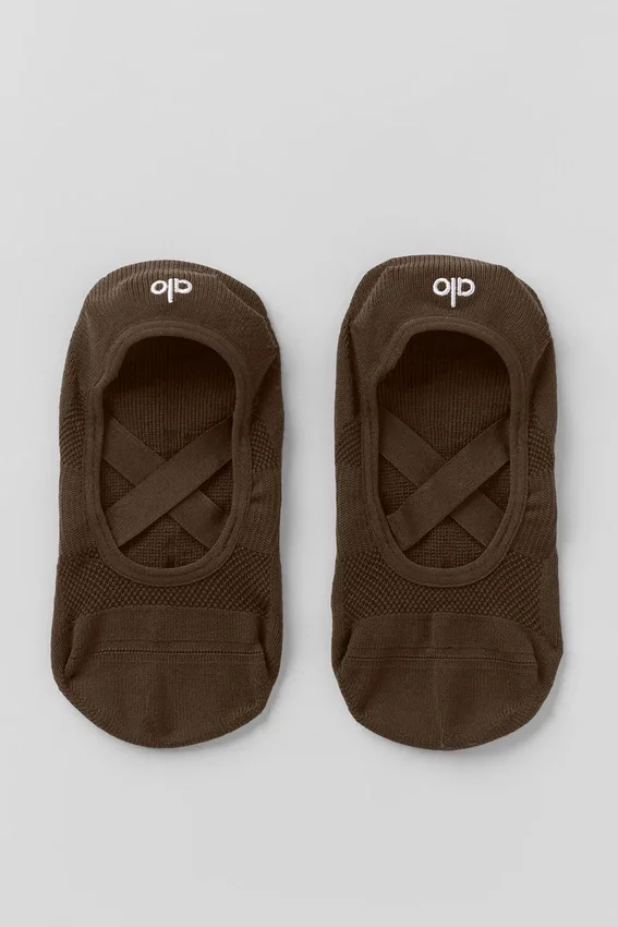 Calcetines Pivot Barre para mujer - Espresso