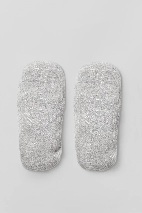 Calcetines Pivot Barre para mujer - Gris jaspeado deportivo