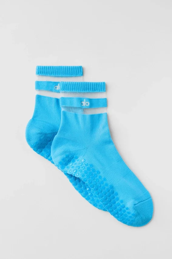 Calcetines Pulse Grip para mujer - Azul celeste