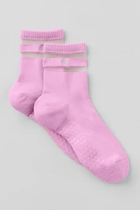 Calcetines Pulse Grip para mujer - Rosa Candy Heart