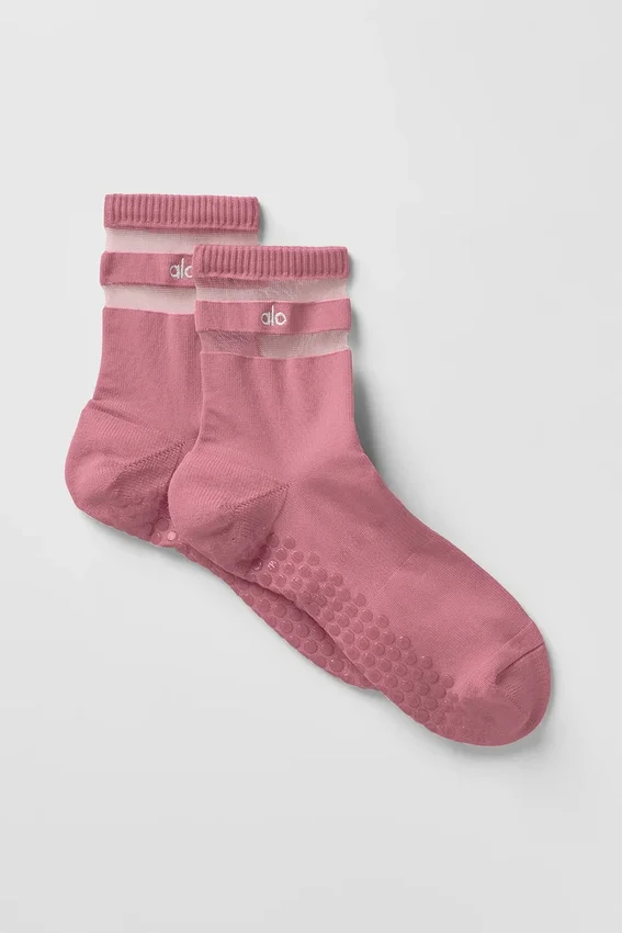Calcetines Pulse Grip para mujer - Rosa rosa silvestre