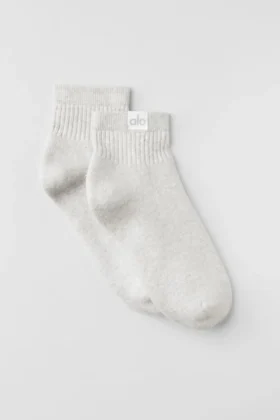 Calcetines Quarter Crew Street - Blanco jaspeado