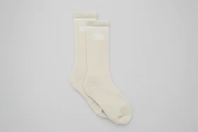 Calcetines retro unisex - Hueso/Blanco