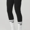 Calcetines Throwback Barre para mujer - Blanco/Negro