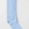 Calcetines unisex con puño - Azul concha