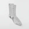 Calcetines unisex de caña media discretos - Gris jaspeado deportivo