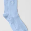 Calcetines unisex de caña media «Understated» - Azul concha
