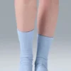 Calcetines unisex de caña media «Understated» - Azul concha