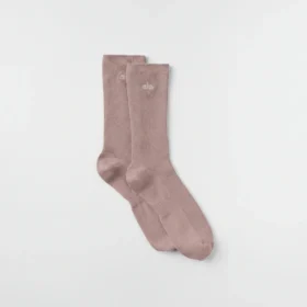 Calcetines unisex de caña media y diseño discreto - Gris topo