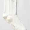 Calcetines unisex de media caña discretos - Marfil