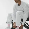 Calcetines unisex de talón medio estilo retro - Blanco/rosa paraíso