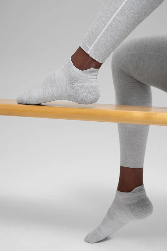 Calcetines unisex Performance Tab - Gris jaspeado deportivo