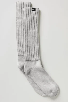 Calcetines unisex «Washed Scrunch» - Gris difuminado