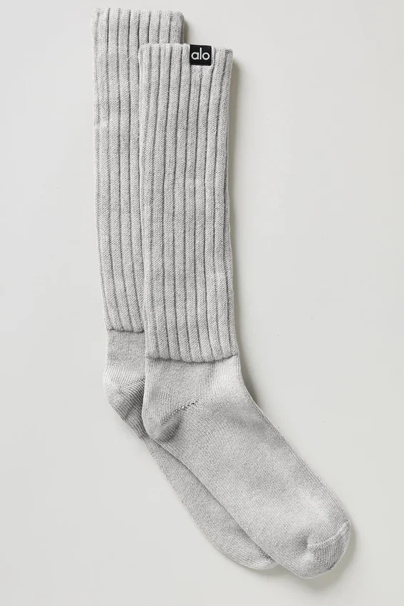 Calcetines unisex «Washed Scrunch» - Gris difuminado