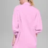 Camisa de algodón «Real Deal» con botones y manga larga - Rosa Candy Heart