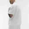 Camisa de manga corta abotonada Linen Days - Blanca