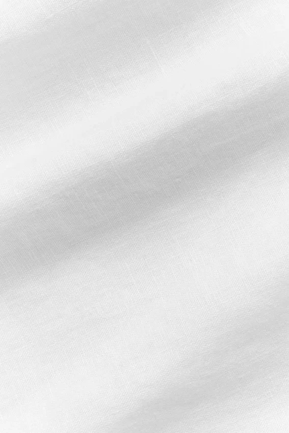 Camisa de manga corta abotonada Linen Days - Blanca