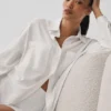 Camisa de manga larga con botones Dreamscape - Blanca