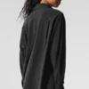 Camisa de manga larga con botones «Dreamscape» — Negro