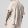 Camisa de rizo Coastal con botones - Color hueso