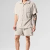 Camisa de rizo Coastal con botones - Color hueso