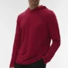 Camiseta Conquer Reform de manga larga con capucha - Granate