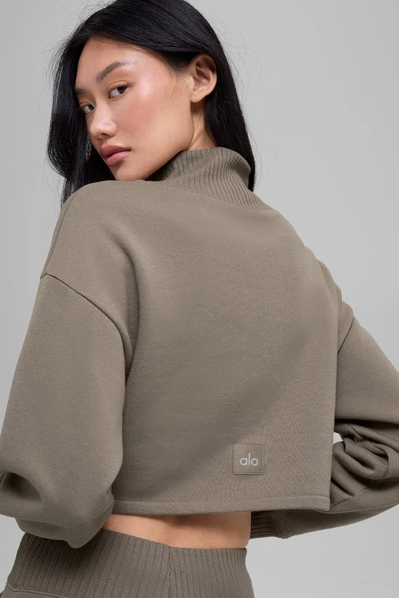 Camiseta corta «Serenity» - Cacao claro