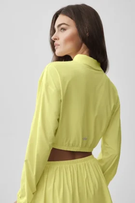 Camiseta corta y ligera con cremallera completa – Sunshine