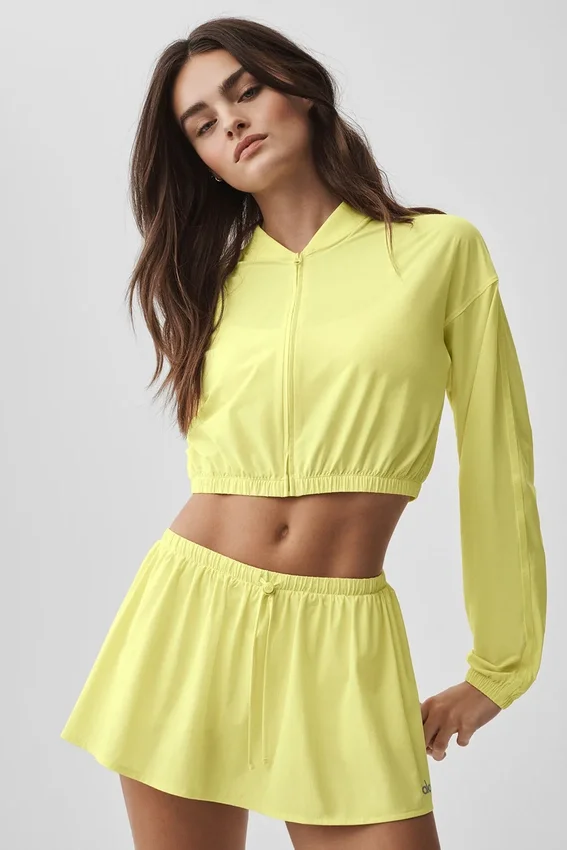 Camiseta corta y ligera con cremallera completa - Sunshine