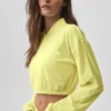 Camiseta corta y ligera con cremallera completa - Sunshine