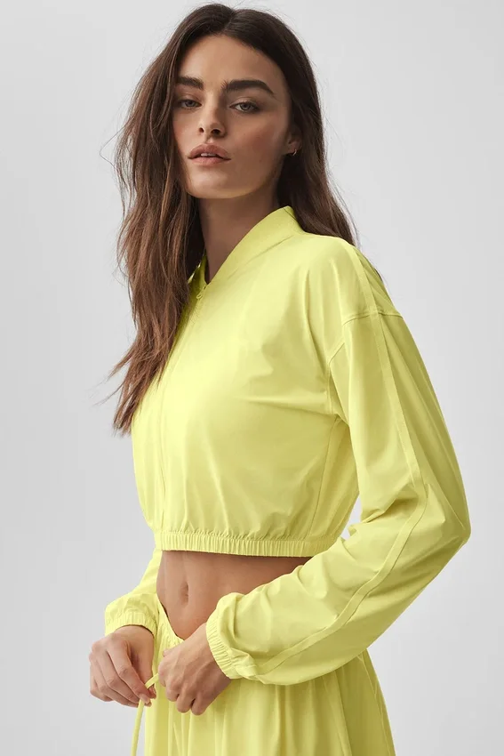 Camiseta corta y ligera con cremallera completa - Sunshine