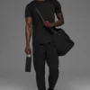Camiseta de cuello redondo y pantalones cortos «Idol» - Negro
