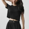 Camiseta de manga corta «All Day» corta - Negro