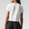 Camiseta de manga corta «All Day» cropped - Blanco