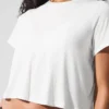 Camiseta de manga corta «All Day» cropped - Blanco