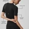 Camiseta de manga corta Alo Softsculpt Precision — Negro