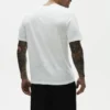 Camiseta de manga corta «Coastal» de jersey de lino - Blanco