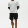 Camiseta de manga corta «Coastal» de jersey de lino - Blanco