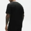 Camiseta de manga corta «Coastal» de jersey de lino - Negro