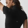 Camiseta de manga corta con cremallera completa Alo Softsculpt — Negro