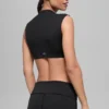 Camiseta de manga corta con cuello redondo Alo Softsculpt — Negro
