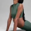 Camiseta de manga corta con cuello redondo Alo Softsculpt - Verde trébol