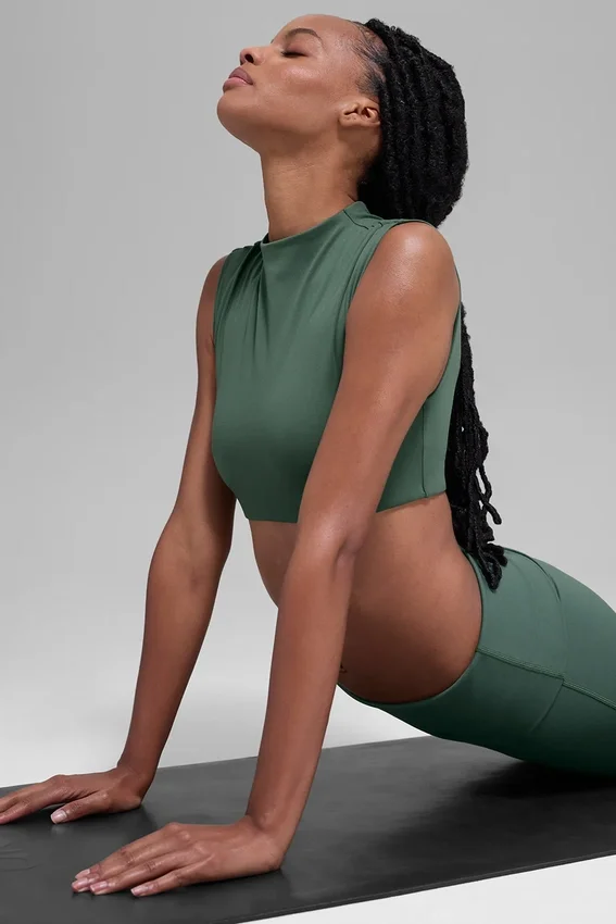 Camiseta de manga corta con cuello redondo Alo Softsculpt - Verde trébol