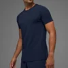 Camiseta de manga corta con cuello redondo Alo Vapor - Azul marino